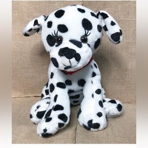 Dalmatian Dog In Red Bandana Plush Stuffed Animal Soft Toy Whimsical Kitsch